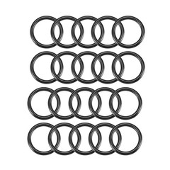 20Pcs 31mm x 3.5mm Black Flexible Nitrile Rubber O Ring Oil Seal Washer Grommets