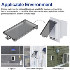 Electrical Outlet Box Cover DBVC-1 Extra Duty Cover Replacement Wet Locations
