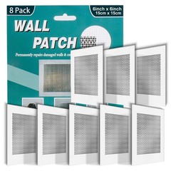 8Pcs 6 Inch Self~Adhesive Drywall Repair Patches for Wall Hole Repair