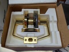 Schlage AL40S SAT 605 Bath/Bedroom Privacy Lock Non Keyed