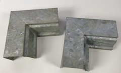 Unbranded 8″ Galvanized Outside Mitre Set of 2