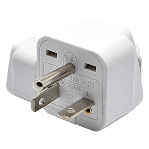 Tekit White NEMA 6-20P Universal Plug Adapter 110-250V 15A,Universal white