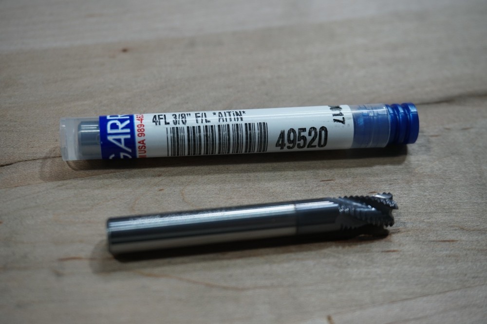 GARRTOOL 1/4D X 1/4SHK X 3/8L X 2″OAL 4FL CHAMFER SE C HM, ALTiN, FREE SHIP,2PCS