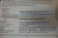 Locknetics GF3000 Series Gravity Force DSM/MBS Electromagnetic Shearlock 12/24V
