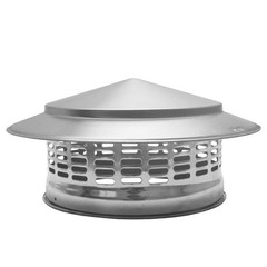 SOEKAVIA 8″ Round Chimney Caps, Tapered Top Cap with 200mm, Silver