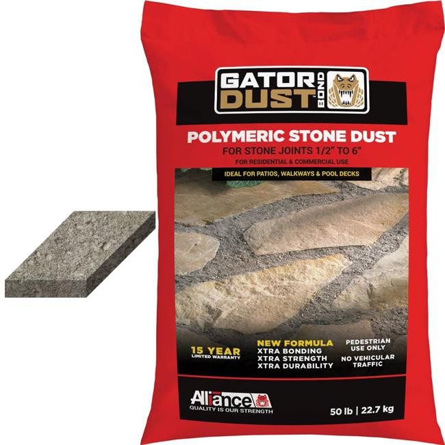Alliance Designs GATOR001 Gator Polymeric Stone Dust – Stone Grey