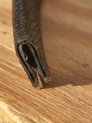 135′ Trim Lok Inc 100B3x1/16-100 Edge Trim, Alum Clip, 0.23 In W, 135 Ft