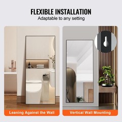 Full Length Mirror,71” x 31”,Extra Large Standing Hanging or Leaning Rectangle