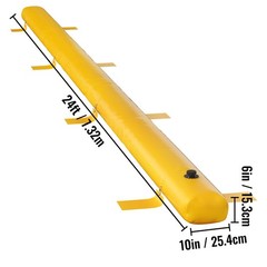 VEVOR Flood Barrier Hydro Barrier 24′ Length x 6″ Height for Water Diversion
