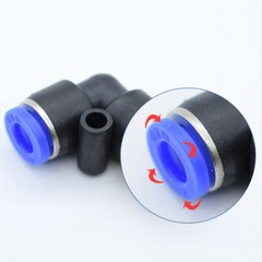 Male 90° Elbow Push In Fit Pneumatic Fittings Air Line Water Hose Tube Fitting