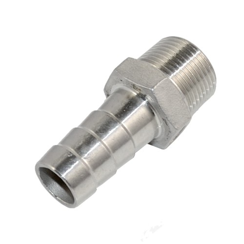 3/4″ MALE NPT Thread Pipe to 1″ Barb Hose Tail End Connector Stainless Steel