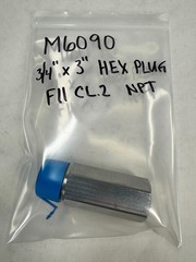 HEAVY HEX PLUG 3/4″ NPT x 3″ Long Grade F11 Class 2 Chrome Pipe Fitting