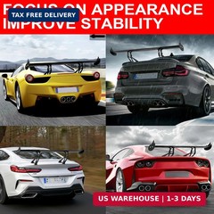 Upgrades Universal Spoiler, 43.3″ Car Spoiler GT Style Trunk Spoiler -Adjustable