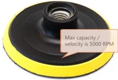 7″ Backing Plate Hook and Loop for Rotary Polisher Buffer – Professional Quality