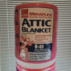 OWENS CORNING MIRAFLEX ATTIC BLANKET R-25 INSULATION 16″ WIDE 25′ LONG 66 SQ FT