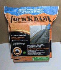 Quick Dam 10 Ft Flood Barrier Reusable Water Activated Indoor/Outdoor NEW