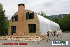 Steel S25x30x14 Made in USA Prefab Metal Arch Storage Building Garage Barn Kit