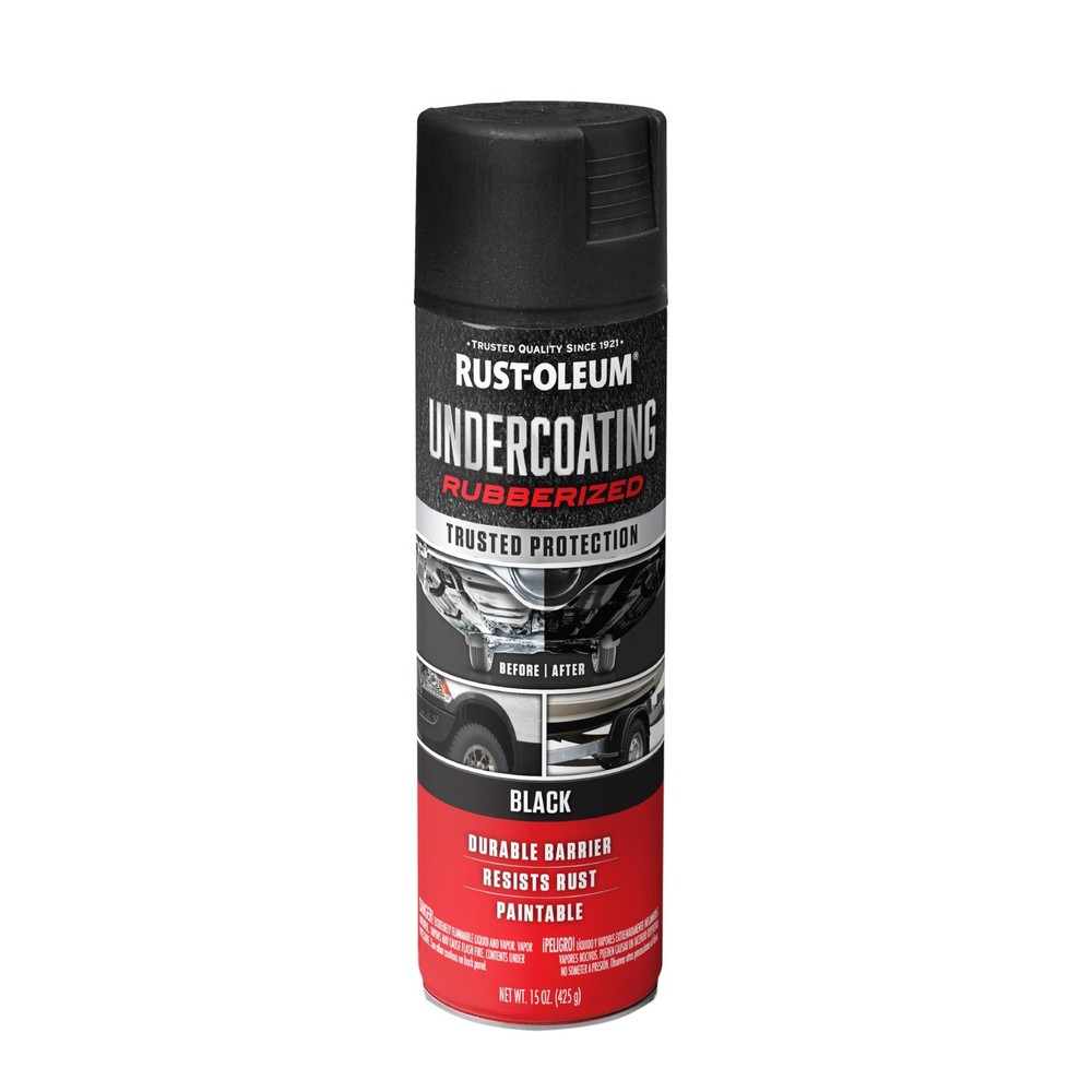 Rust-Oleum 248657 Rubberized Undercoating Spray, 15 Ounce (Pack of 1), Black