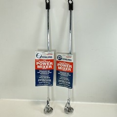 2 Drill Power Paint Mixer 5 Gal Bucket for Mixing Drywall Mud Paint Steel Shaft
