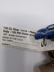3/4″ Nibco Stop Valve Heavy Duty 725CL