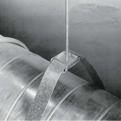 Ductmate Grdm4703ga Duct Strap Hanger For 50 In Dia, Steel, 660 Lb Capacity,