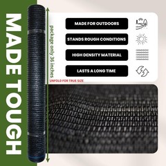 40% 6′ x 100 FT Eyelets Shade Cloth Roll Sunblock Shade UV Resistant Net for …