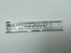 Concrete Block Wall Calculator Estimator Slide Rule Frank Walker Chicago