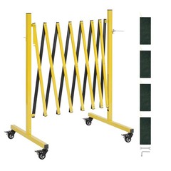 Industrial Expandable Barricade, 12FT Expandable Safety Barrier, Flaxible Mobile