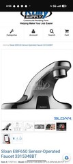 Sloan Optima Plus EBF650 Touchless Sensor Bathroom Faucet (Missing Controller)