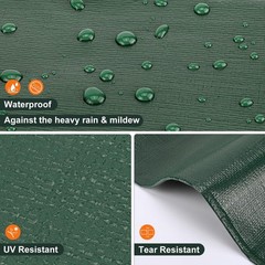 Tarp 8×10 Feet, 20 Mil Waterproof Tarps Heavy Duty with Brass Grommets, Thick…