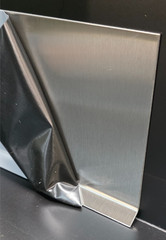 Stainless Steel 304#4 Brushed Cove Base Sanitary Wall Base 24 Gauge 6″ x 30″