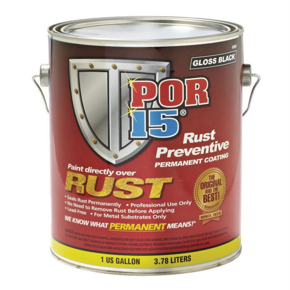 POR-15 INC 45301 High Performance Rust Preventive Coating, 1 gal Can, Silver, 2