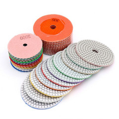 3 Or 4 Inch Diamond Polishing Pads Wet / Dry Granite Stone Glass Concrete Marble