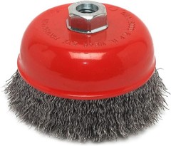 Professional Crimped Cup Brush Wheel Flexible Fine Finish Cleaning Metal Polish