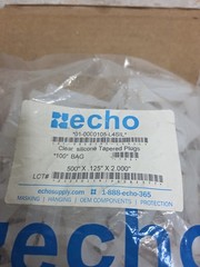 200 Echo .500″ X .125″ X 2″ Silicone Tapered Plugs for Powder Coating Painting