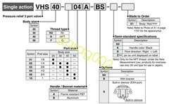 SMC VHS40-03B Single Action Relief Valve