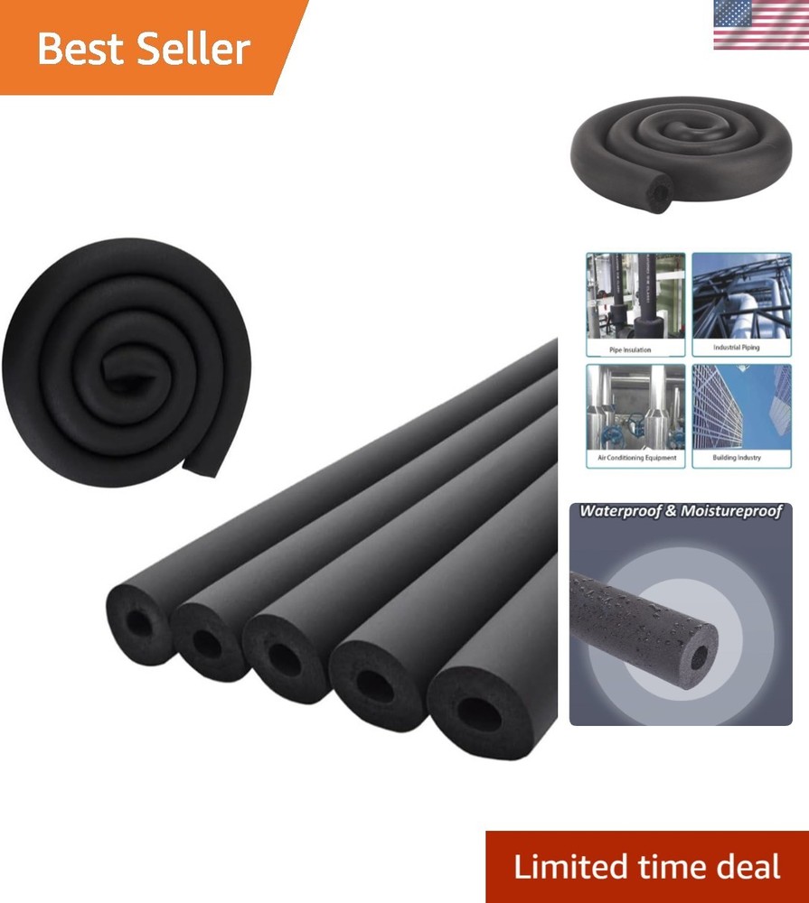 Pipe Insulation Tubing 7/8″ x 3/8″ x 6FT, 7/8″ ID Pipe Insulation Foam Tubing…