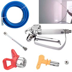 50ft Airless Paint Sprayer Hose Kit Spray Gun,1/4″ Swivel Joint 3600psi w/517Tip
