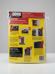 ZipDoor Standard Door Kit 4’x 7.5′ ZDS fits 3’x7′ Doorway Dust Barrier ZipWall