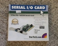 Startech.com PCI 2 Port 16C550 Serial I/O Card-New In Box