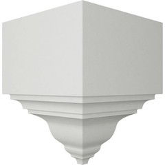Ekena Millwork MOC03X03BI Outside Corner 3 1/8″P x 3 1/8″W x 7 3/4″H, White