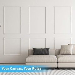 Art3D Premade Peel And Stick Door Moulding Trim Kit Self-Adhesive Paintable