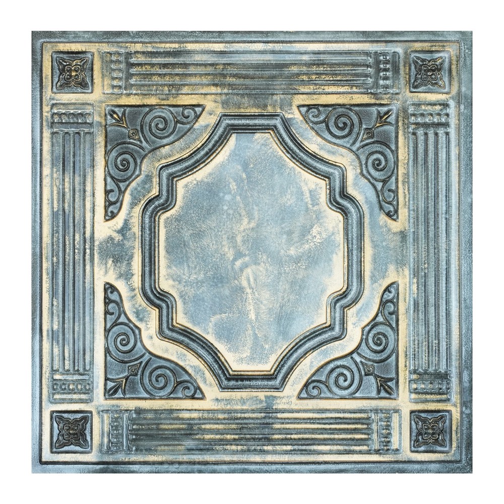 Reclaimed ceiling tiles, Interior decorative panel, PL65 Bluish gold 10pcs