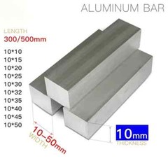 Aluminium Flat Bar Plate Thickness 10mm Width 10-80mm Length 300 500mm 5 – 15
