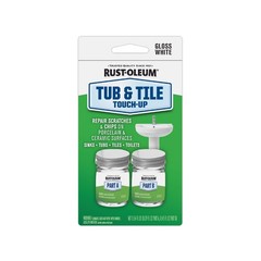 Rust-Oleum 244166 Fast-Dry Quickly Repair Specialty White Tub/Tile Touch-Up Kit