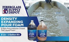 2 Lb Density Expanding Pour Foam, 2 Part Polyurethane Closed Cell Liquid Foam…