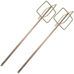 2 PCS Paint Mud Mixer Power Drill Attachment Heavy Duty Cement Concrete Grout