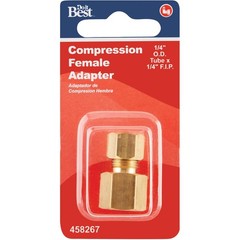 Do it 1/4 In. x 1/4 In. Brass Union Compression Adapter 458267 SIM Supply, Inc.