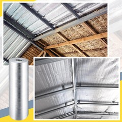 (4′ x50′) 3/8′ 10MM AD10 Solid Reflective Foam Core Vapor Barrier Double Sided