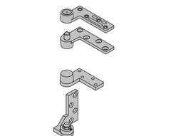 IVES 7212 PIVOT SET LH 26D Pivot Set, 3/4″ Offset, Left Hand, Satin Chrome